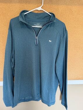 NWT Vineyard Vines Mallard Blue Men’s Zip-Up